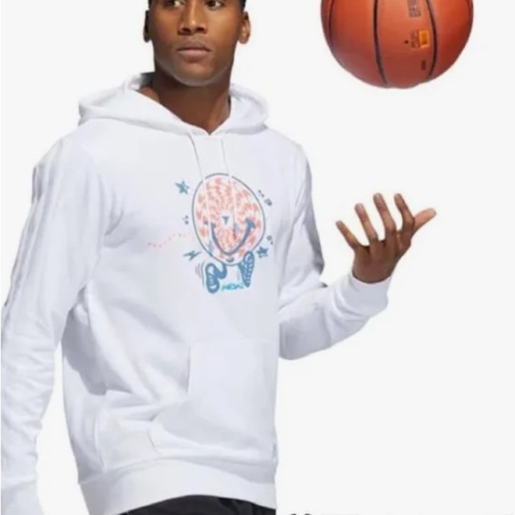 Adidas Basketball Trae Young Illusion White Hoodie Rare - Unisex Small - Picture 1 of 8